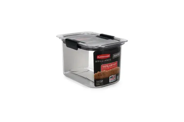 Rubbermaid Brilliance Pantry Airtight Food Storage Container, BPA-Free 7.8 Cup, Ideal for Brown Sugar - Efficient, Leak-Proof and Dishwasher-safe image