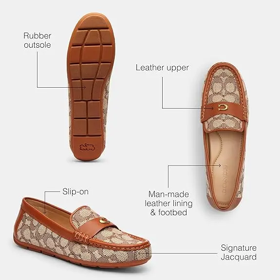 Coach Womens Sculpted C Driver in Signature Denim image 2