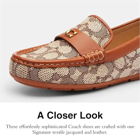 Coach Womens Sculpted C Driver in Signature Denim image 3