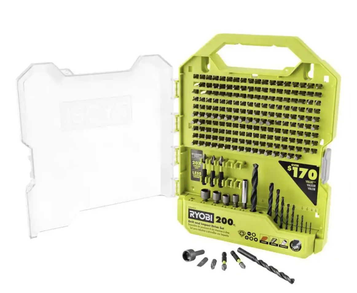RYOBI 200 Piece Drill and Impact Drive Set image 5