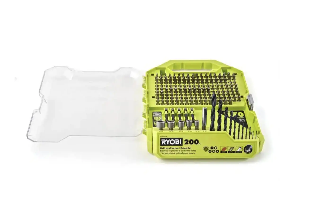 RYOBI 200 Piece Drill and Impact Drive Set image 6