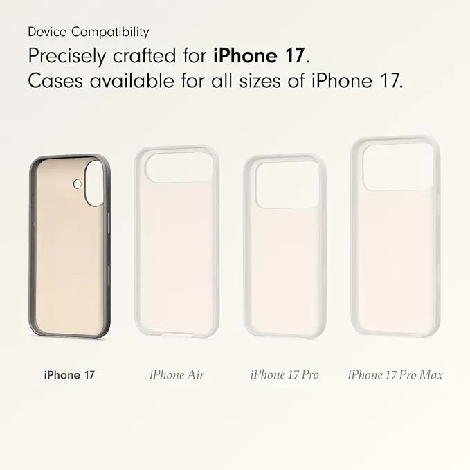 Beats iPhone 17 Case with MagSafe & Camera Control, Matte Finish, Microfiber Lining – Granite Gray image 3