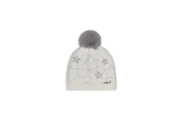 Karl Lagerfeld Womens Star Power Faux Fur Beanie image