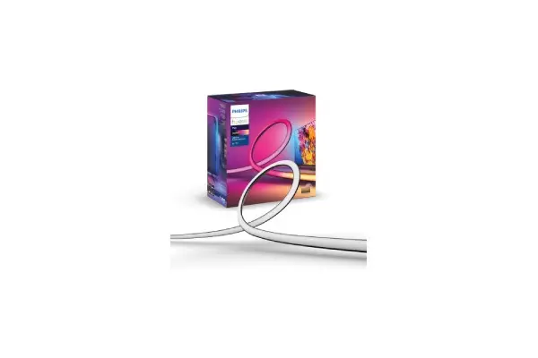 Philips Hue Play Gradient 65" Smart TV Light Strip, Flowing Color-Changing LED Strip Lights, Multicolor TV Backlight Sync with Music and Gaming, Requires Bridge & Sync Box, Control with App and Voice image