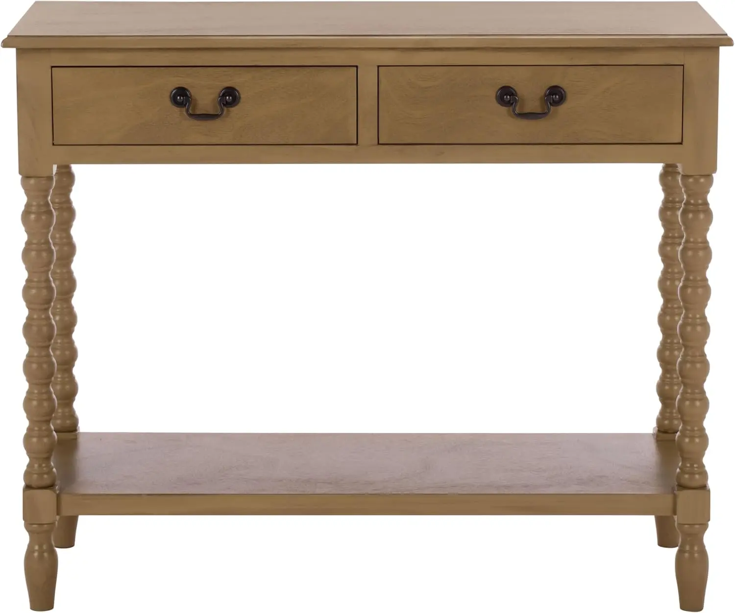 SAFAVIEH Home Collection - Athena Desert Brown Console Table with 2 Drawers and 1 Shelf, Farmhouse Accent Entryway Table (CNS5702F) image 1