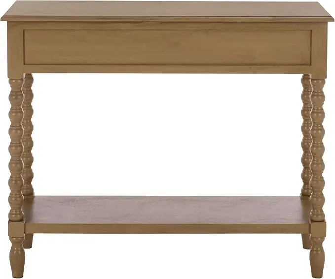 SAFAVIEH Home Collection - Athena Desert Brown Console Table with 2 Drawers and 1 Shelf, Farmhouse Accent Entryway Table (CNS5702F) image 5