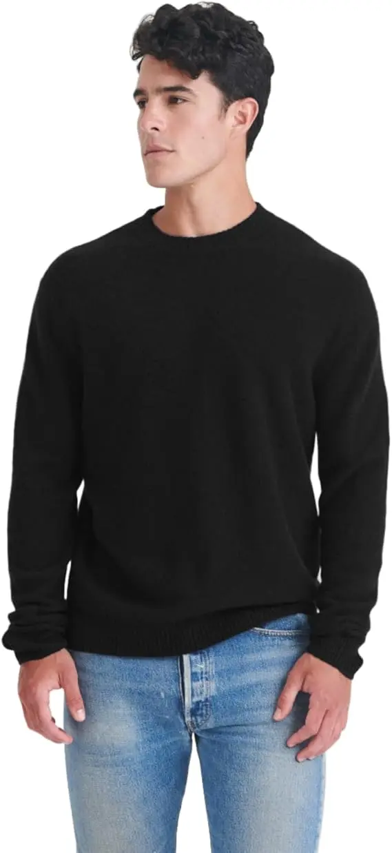 NAADAM Mens Lightweight Reversible Cashmere Crewneck Sweater image 1