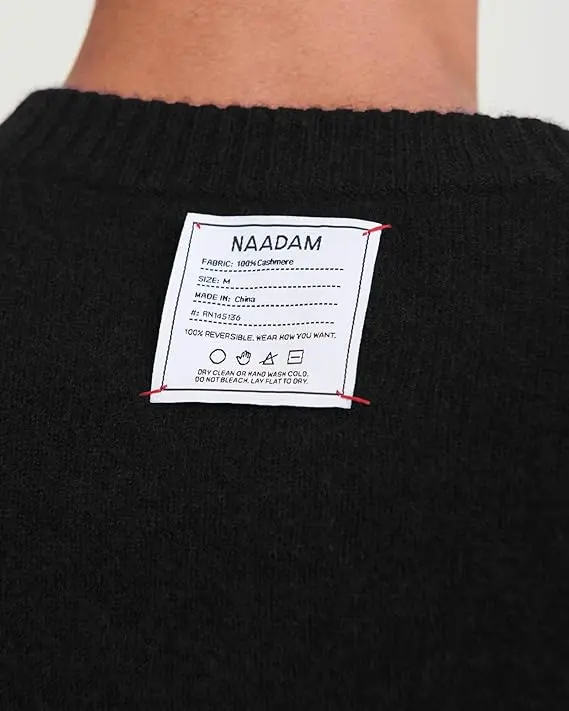 NAADAM Mens Lightweight Reversible Cashmere Crewneck Sweater image 2