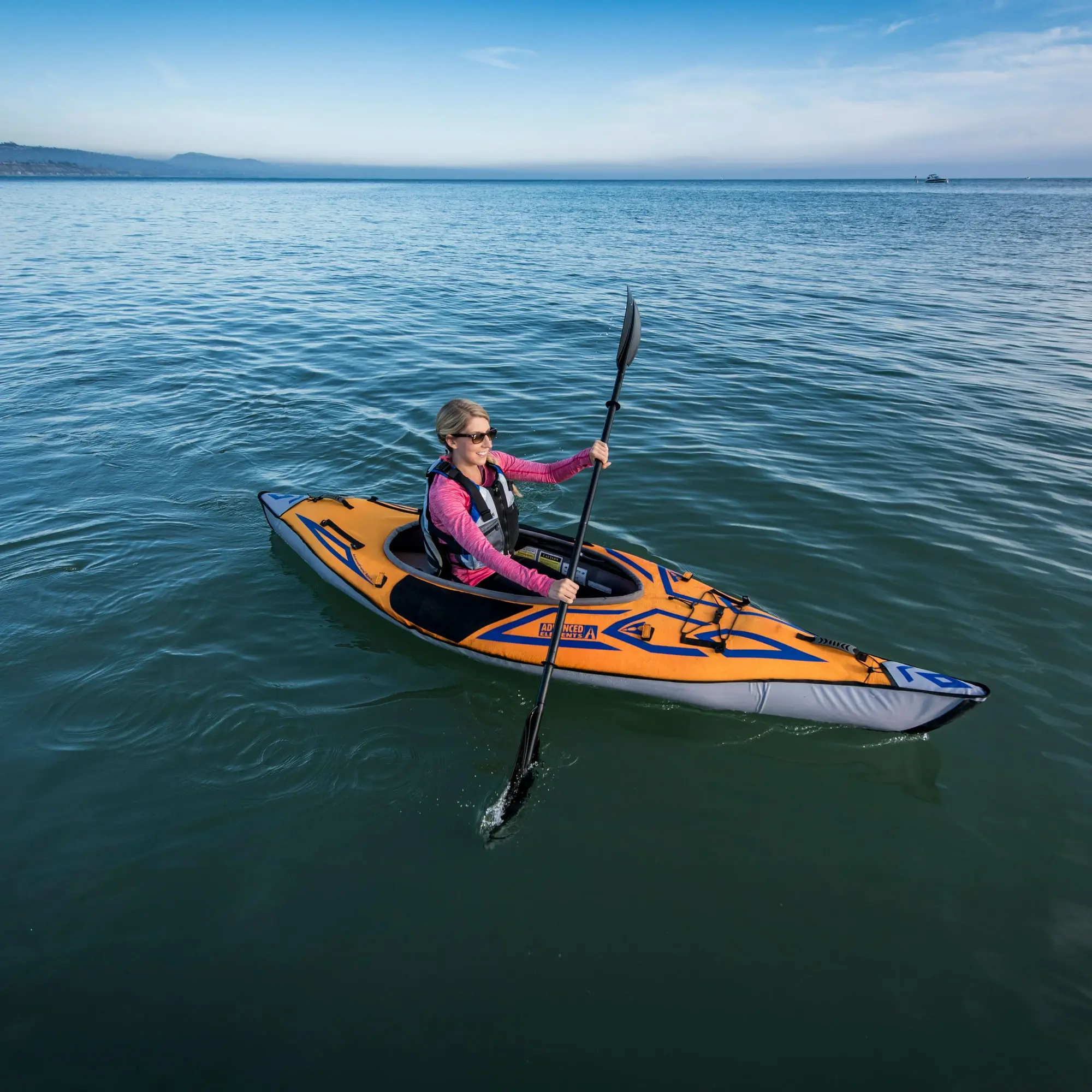 Advanced Elements AdvancedFrame® Sports - Inflatable Kayak with Pump - 10 ft - Orange image 6