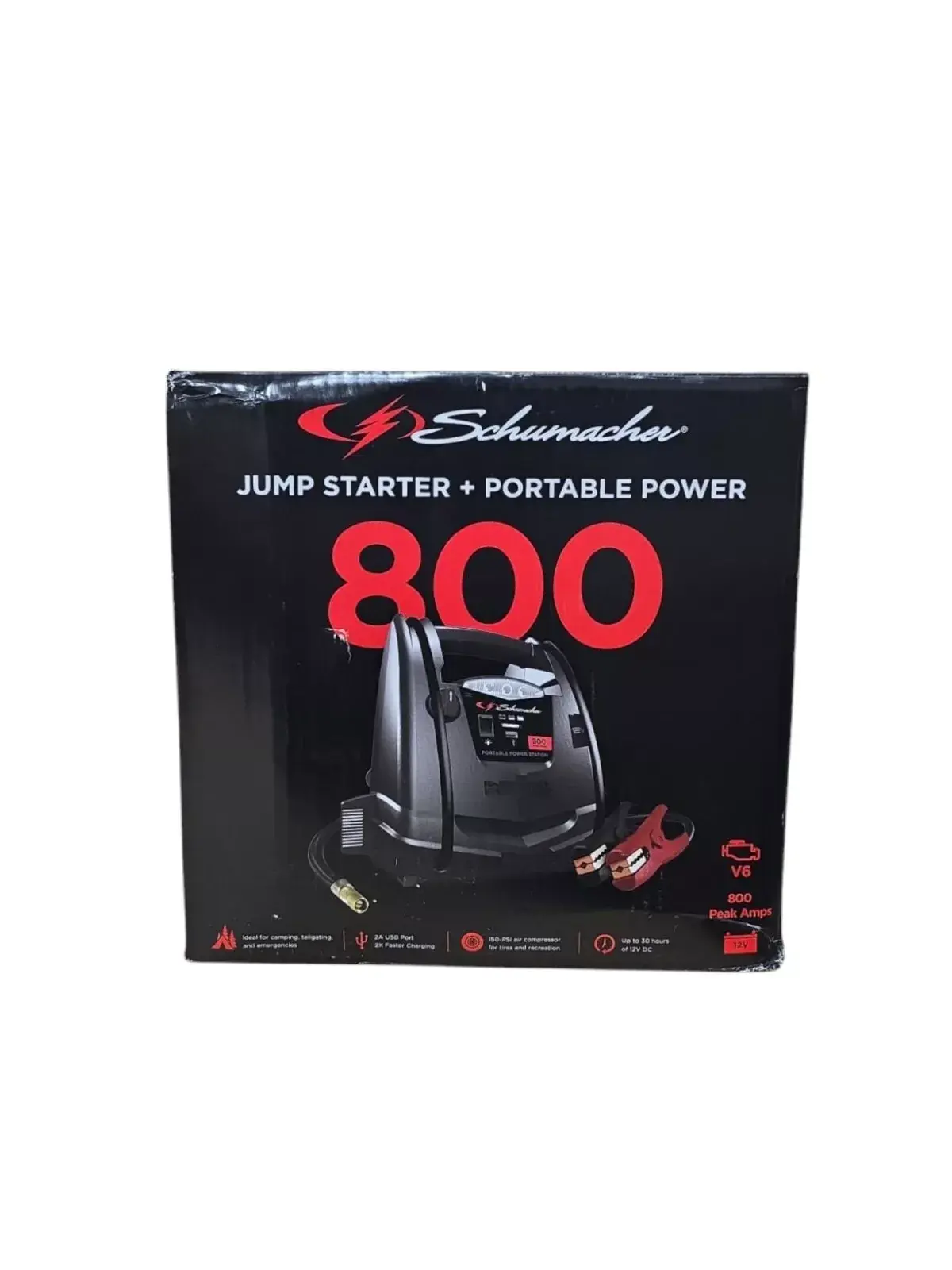 Schumacher SJ1583 Portable Power Station 800A Jump Starter 150-PSI Compressor image