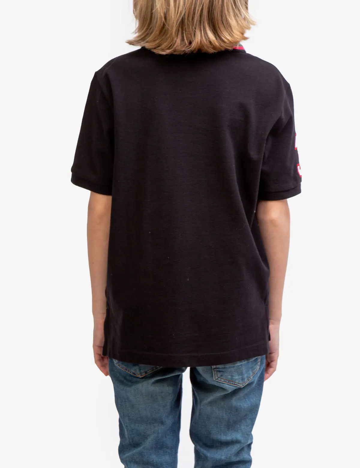 BOYS PIQUE SOLID POLO SHIRT image 7